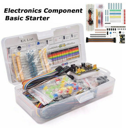374pcs Electronic Component Set for Breadboard Connection Points
