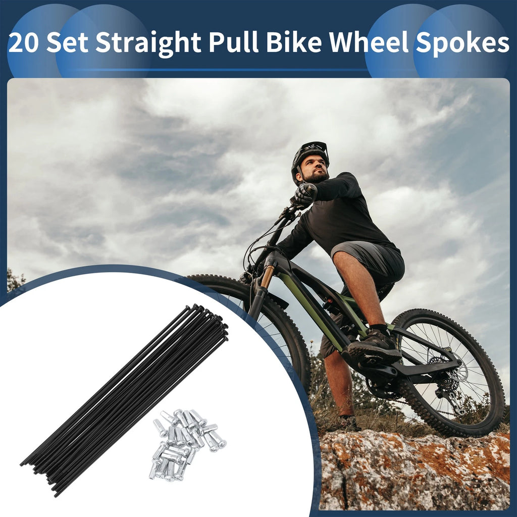 Bicycle Spokes Straight Pull Front Set for 14G Bike Wheel (149mm)