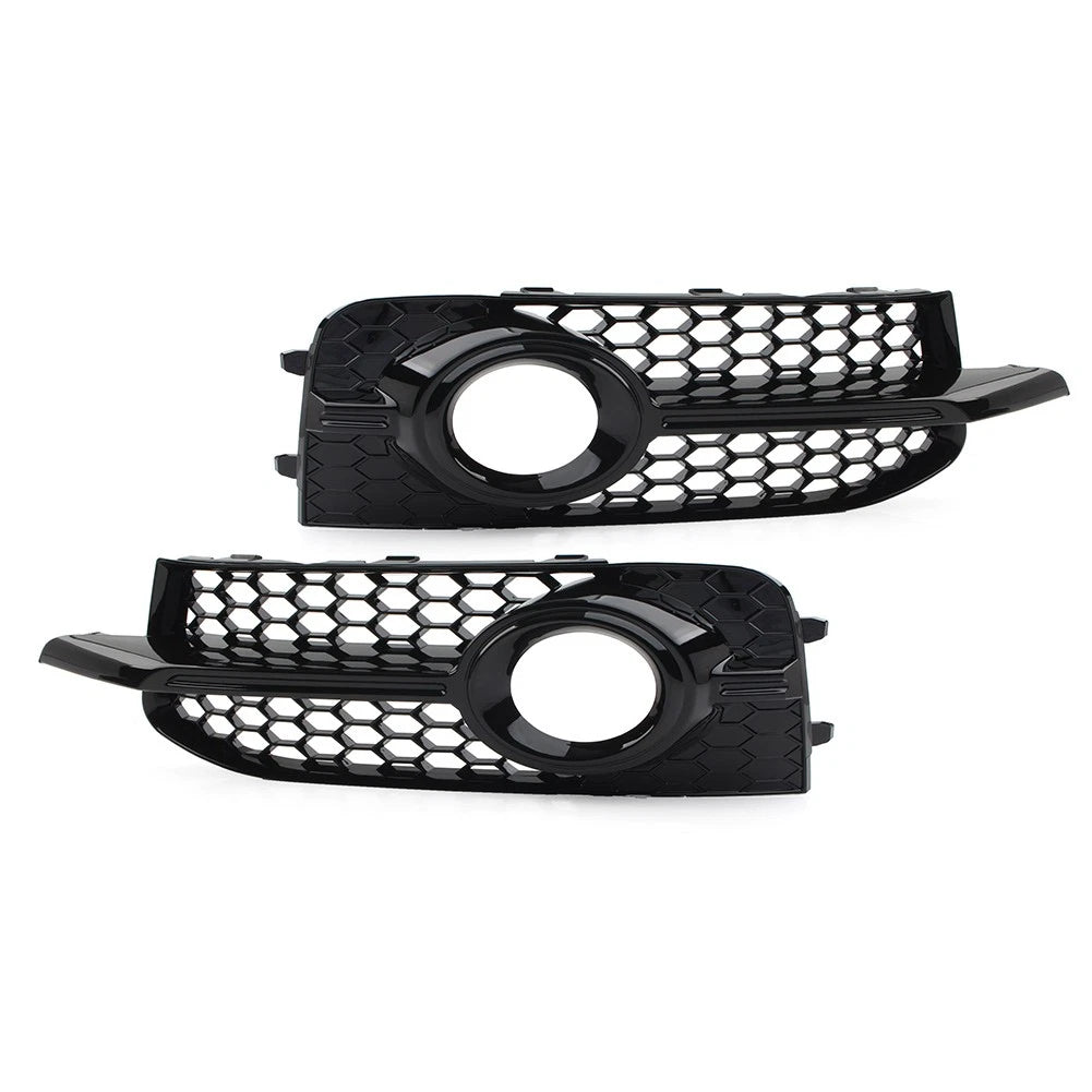Front Bumper Honeycomb Fog Light Grille Cover for Audi A1 8X S1 (2010–2014)
