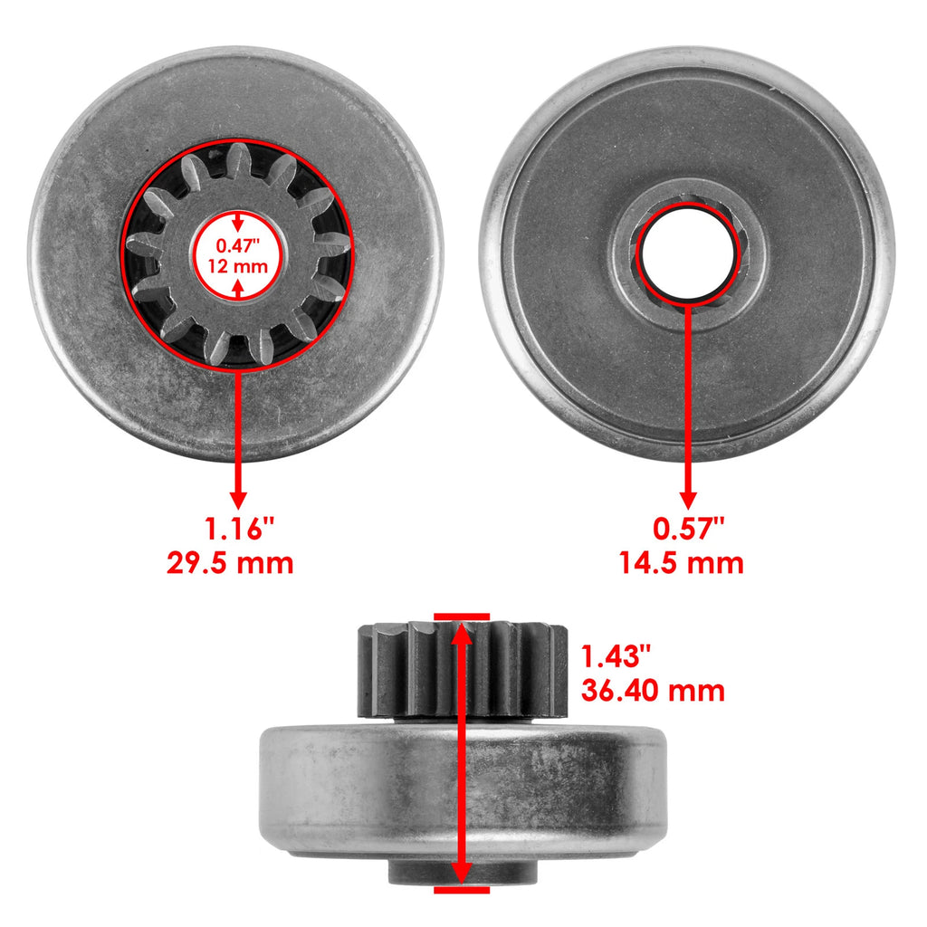 Starter & Drive Bendix for Seadoo 230 Challenger (2008–2012)