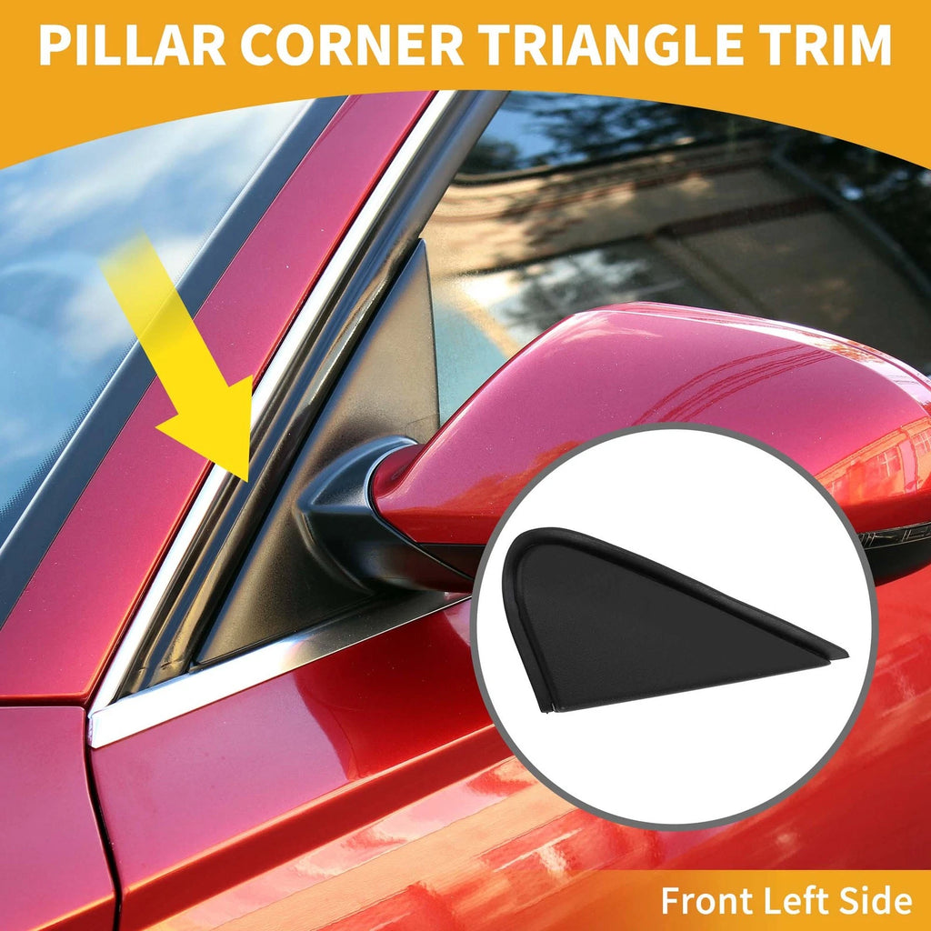 Front Left Side Pillar Corner Trim Triangle Replacement for Toyota Land Cruiser 2008-2011