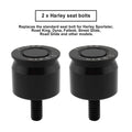2X Seat Bolt Aluminum Anodized Black for Harley Dyna Softail Sportster Road King Glide