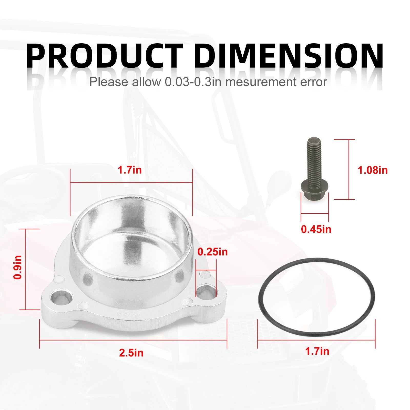 Camshaft Adaptor 3084866 w/ Bolts & O-Ring for Polaris Magnum 425 (1995–1998)
