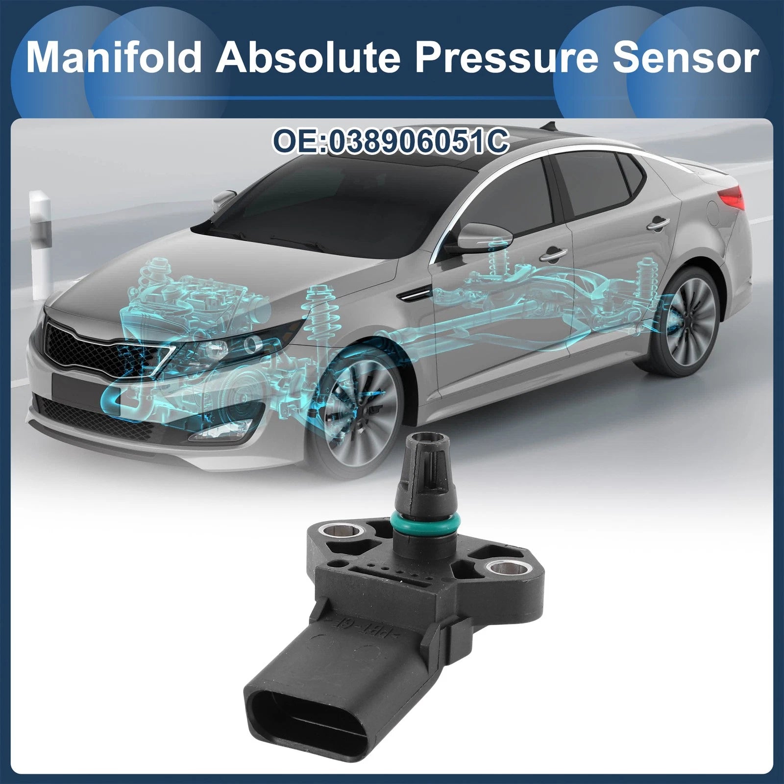 MAP Pressure Sensor for Audi TT Quattro (2000–2006) Replacement OEM Fit