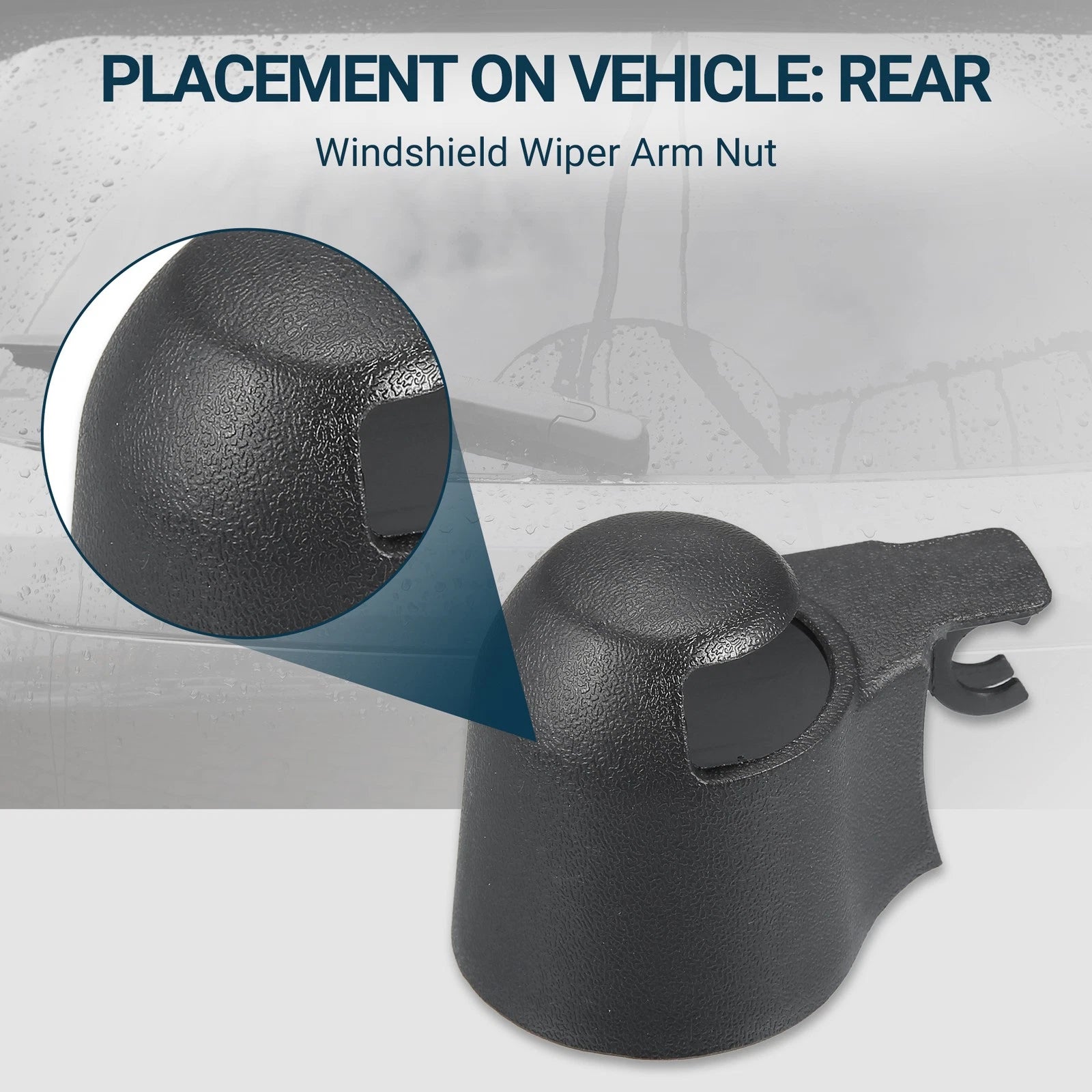 Rear Right Windshield Wiper Arm Nut Cap for VW Transporter T5 (2003–2015)