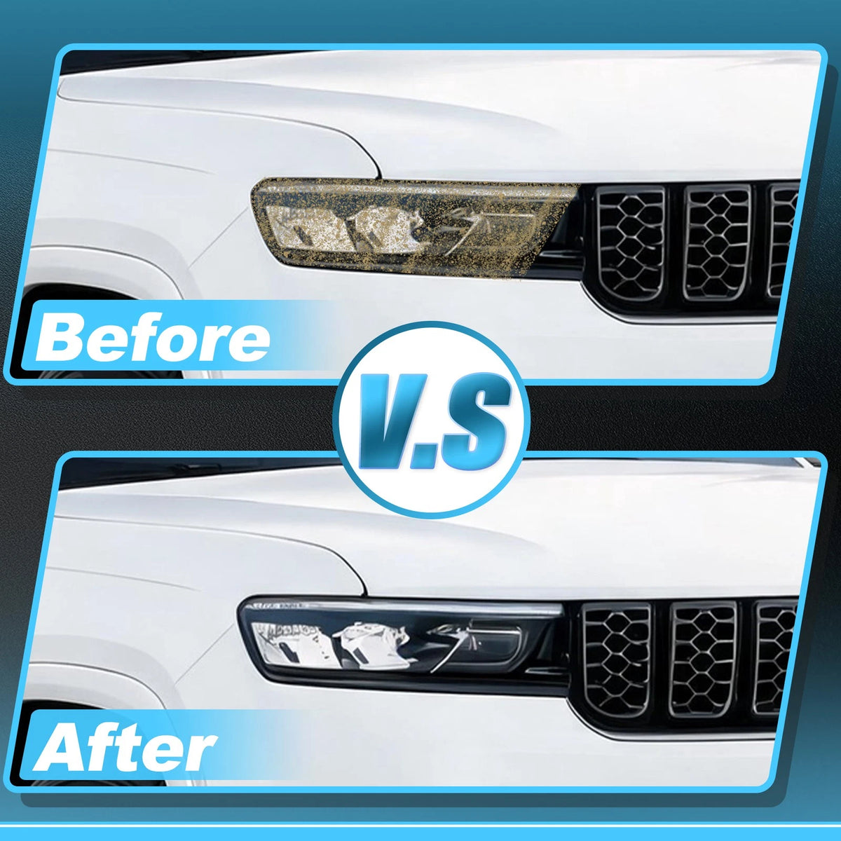 Headlight Tint Kit for Jeep Grand Cherokee (1 Set) TPU Transparent