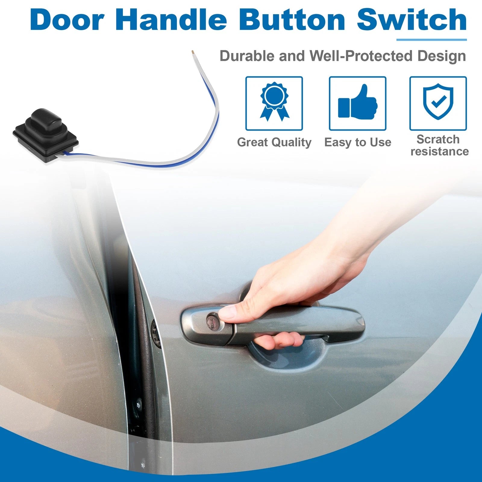 Front Right Door Handle Button Switch for Kia Niro (2016–2021) 82651-G5000