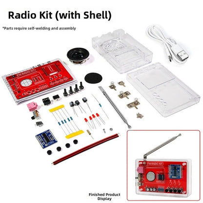 FM Radio DIY Kit for Universal Use (USB/Battery Power)