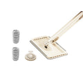 Compact Cleaning Mop for Desktop Use with Cloth Attachment
