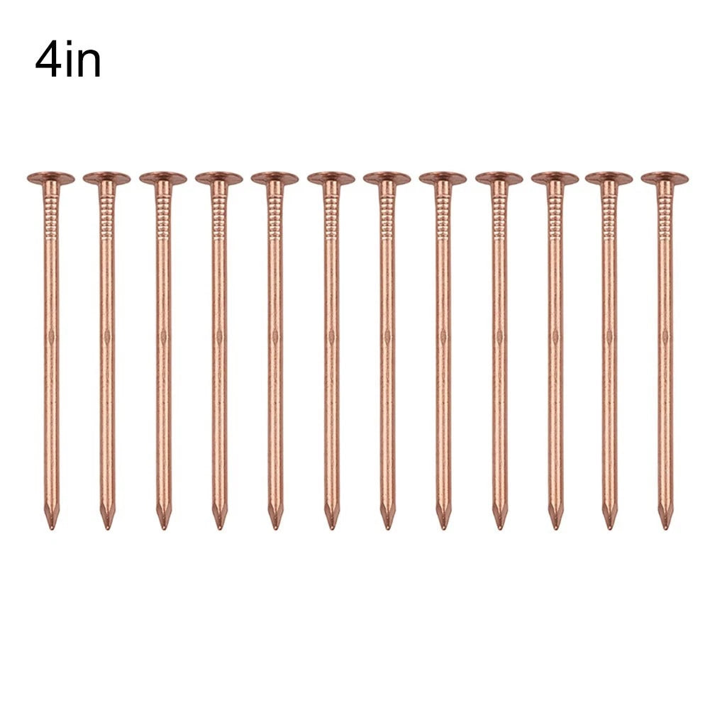 4 Inch Copper Nails for Tree Removal and Garden Hardware
