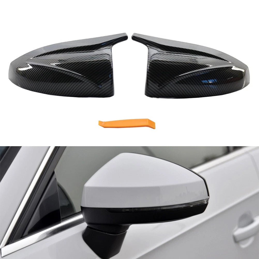 Pair Rear View Mirror Covers for Audi A3 S3 (2014–2020)