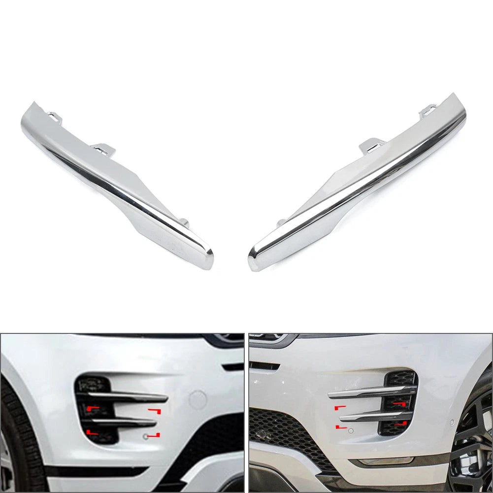 Front Fog Light Strip Trim for Land Rover Range Rover Evoque (2019–2023) Chrome