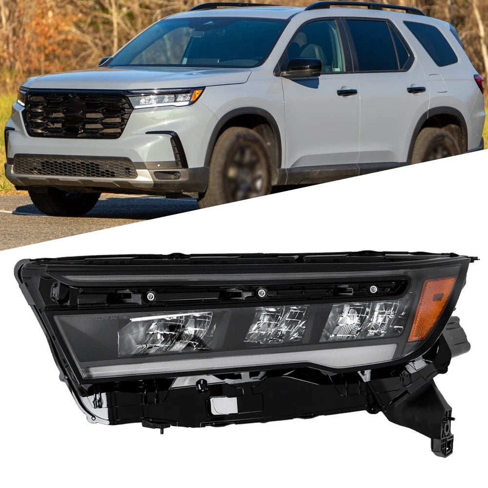 Headlight Assembly for Honda Pilot (2023–2025) LED Black Housing Left