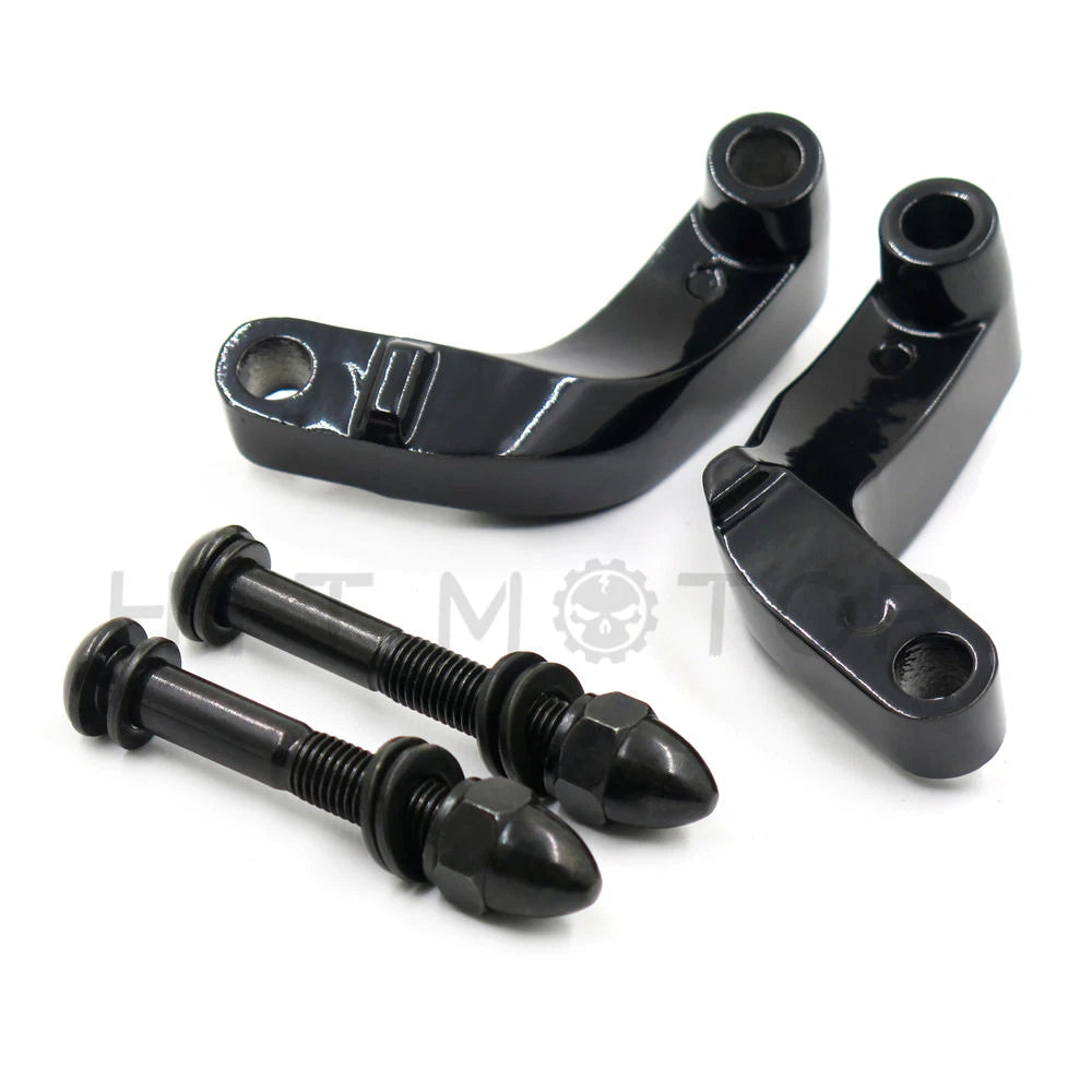 Mirror Relocation Extension Adapter Kit for Harley Davidson Motorcycles
