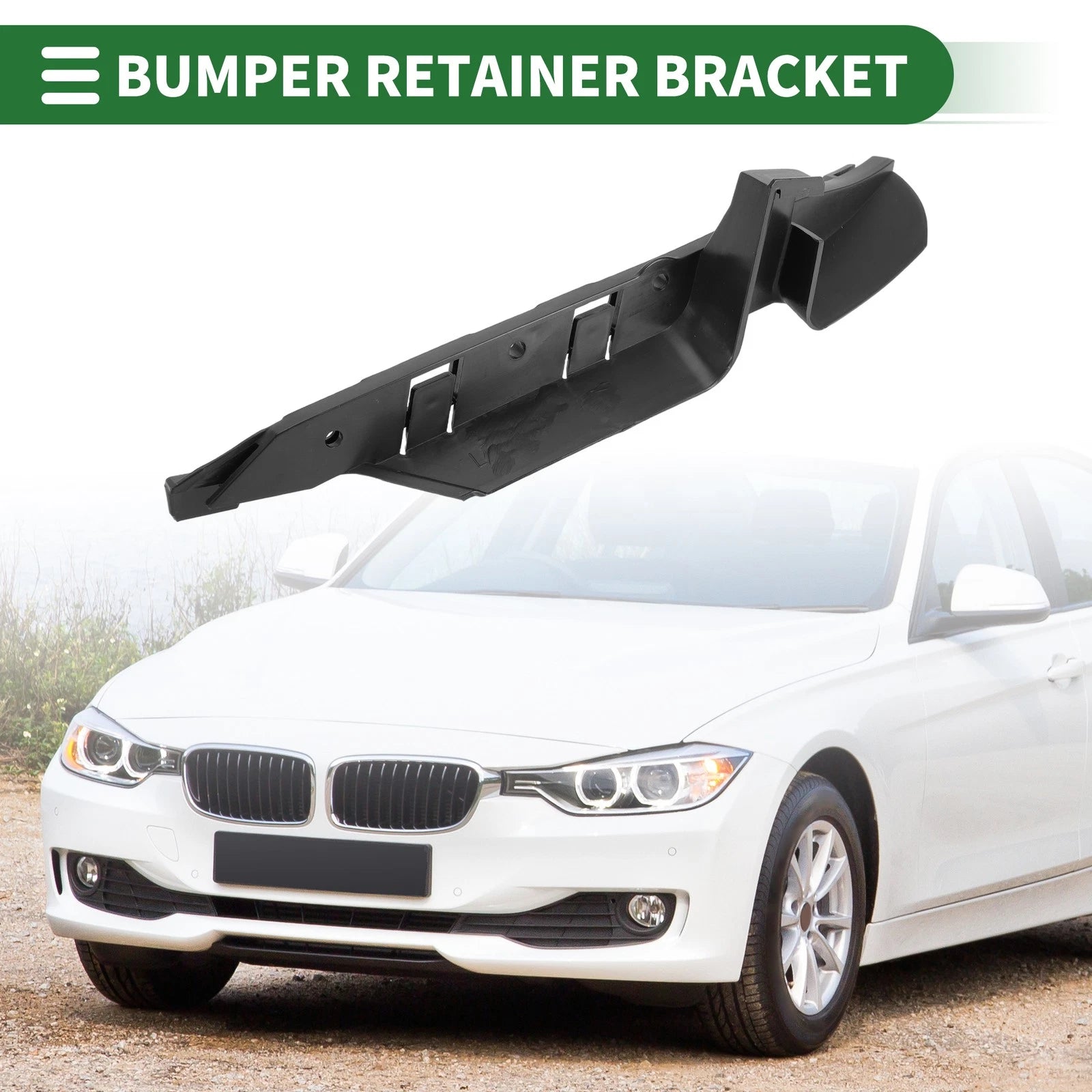 Left Front Bumper Retainer Bracket for BMW 525i (2004–2007)