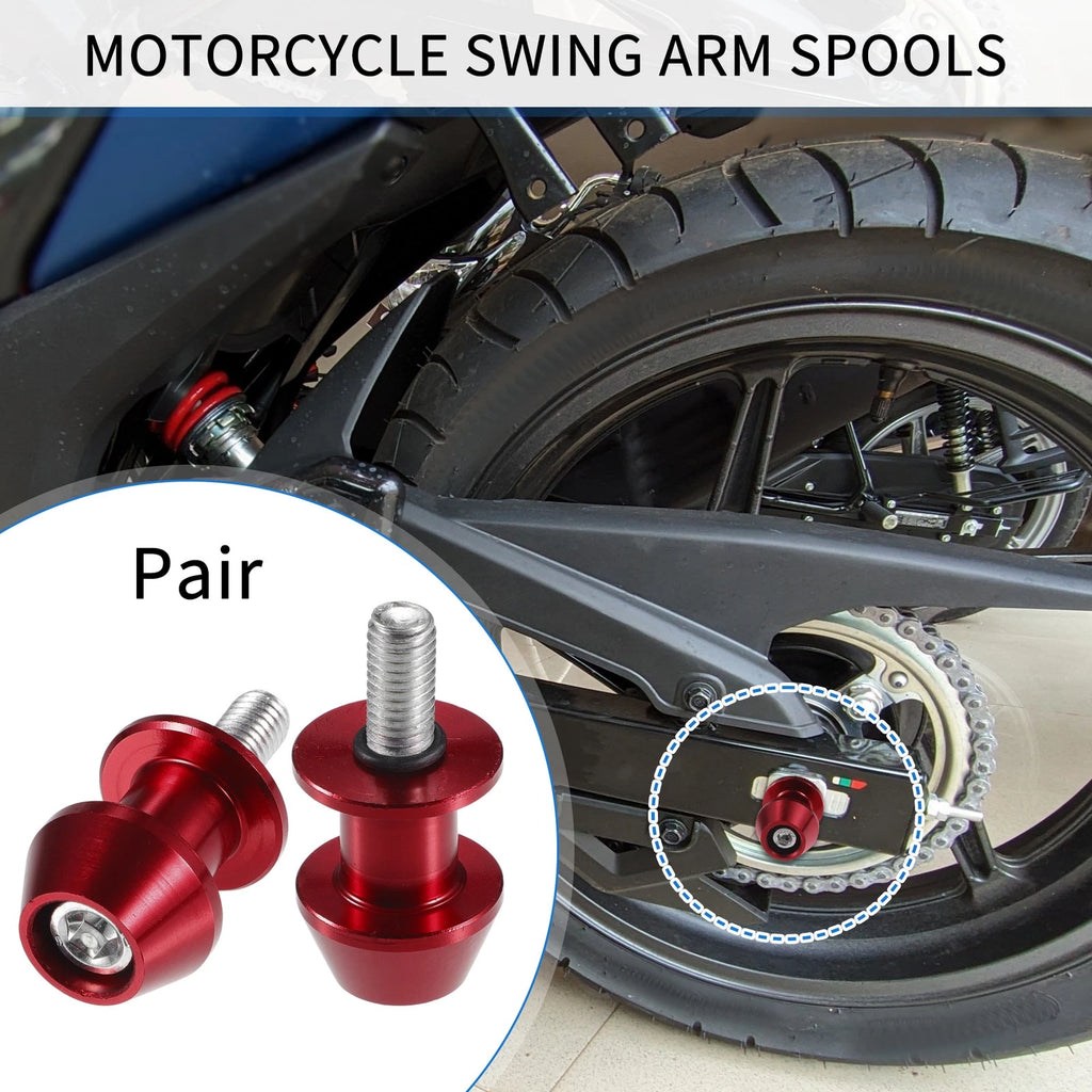 Swingarm Spools 8mm CNC Pair for Motorbike Universal (All Years)