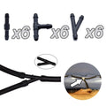 18 Pack Windshield Washer Hose Connector for Universal Vehicles (T/Y/I Type)