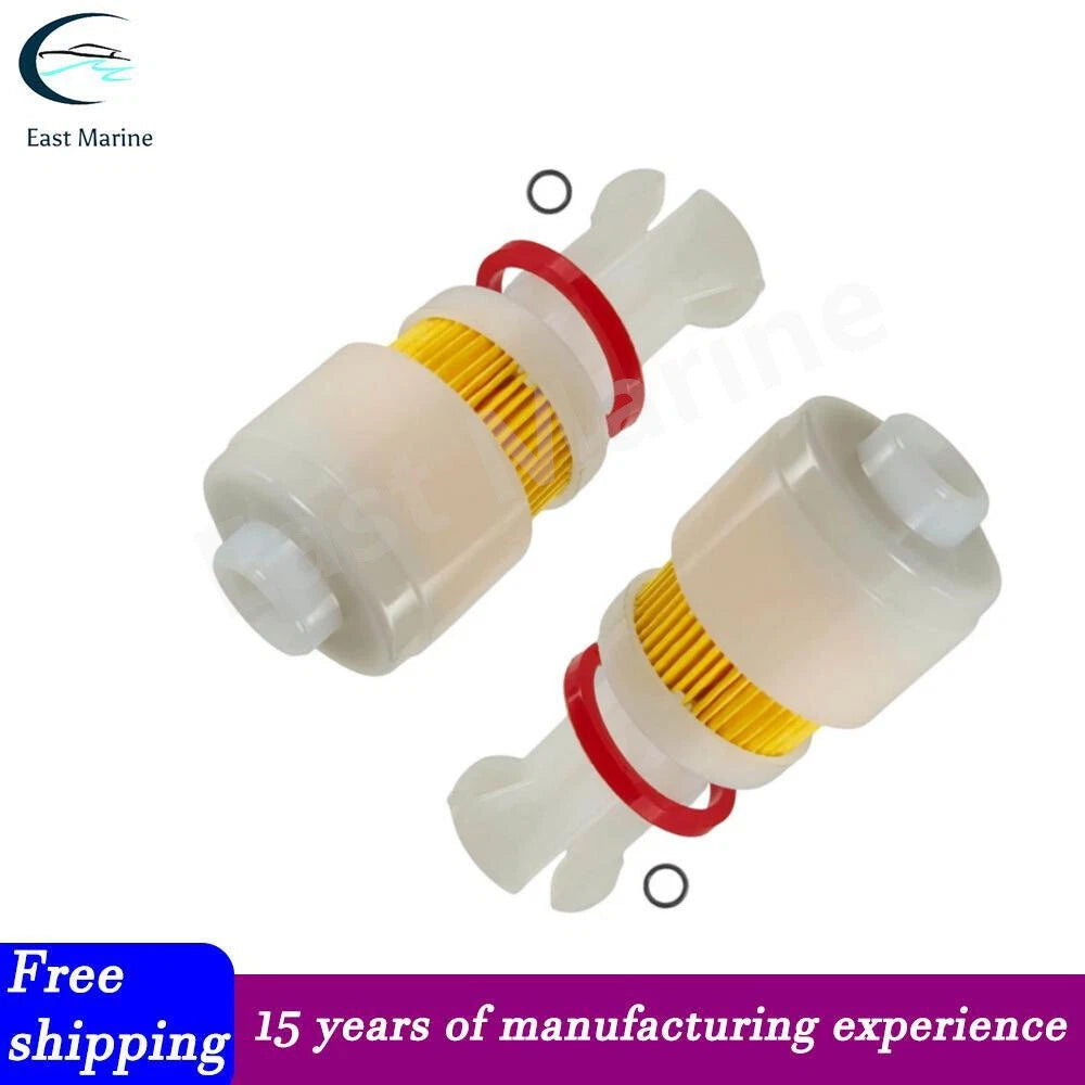 2PCS Fuel Filter for Yamaha Outboard 2 Stroke (Sierra 18-7517, 65L-24563-00)