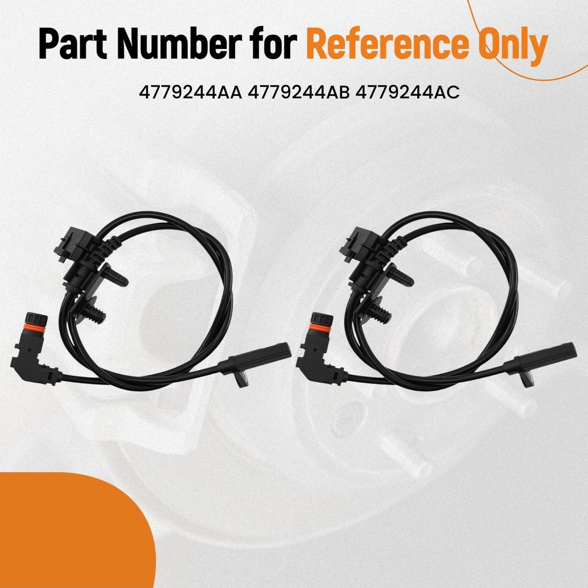 2X Front Side ABS Wheel Speed Sensor for Chrysler 300 Dodge Challenger (2005–2010)