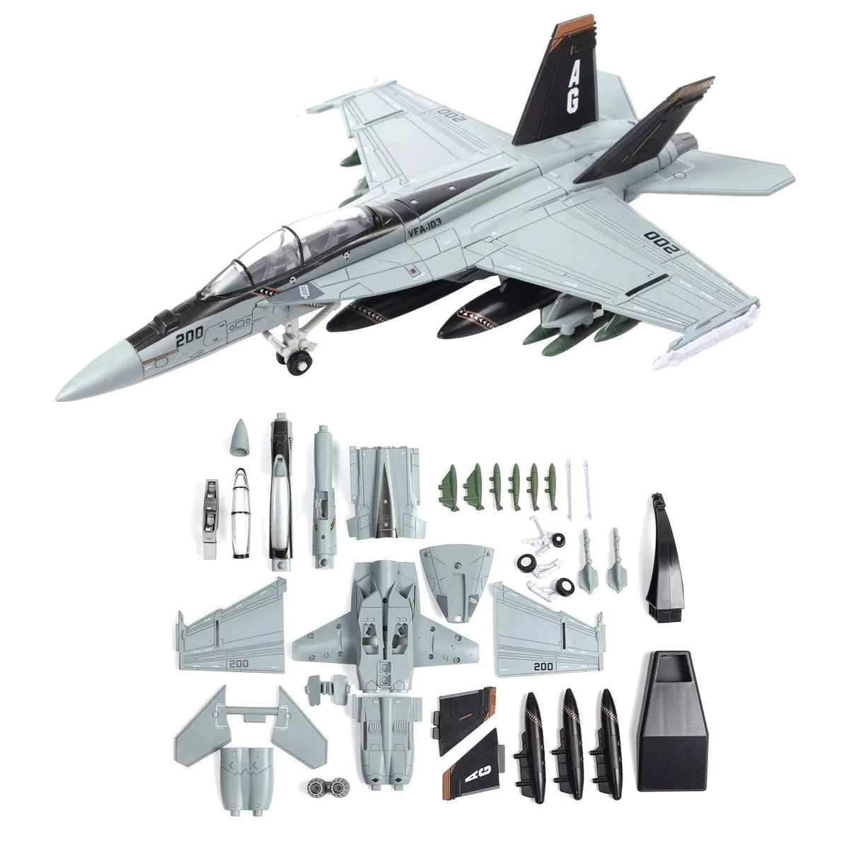 F/A-18 Hornet Model Build Set 1/72 Scale (US Navy)