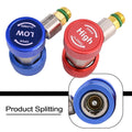 2X R134A Quick Connector Adapter Coupler for Auto AC Manifold Gauge