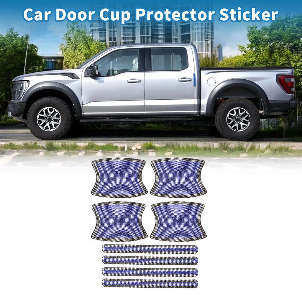 Door Handle Scratch Protector for - Blue, Black