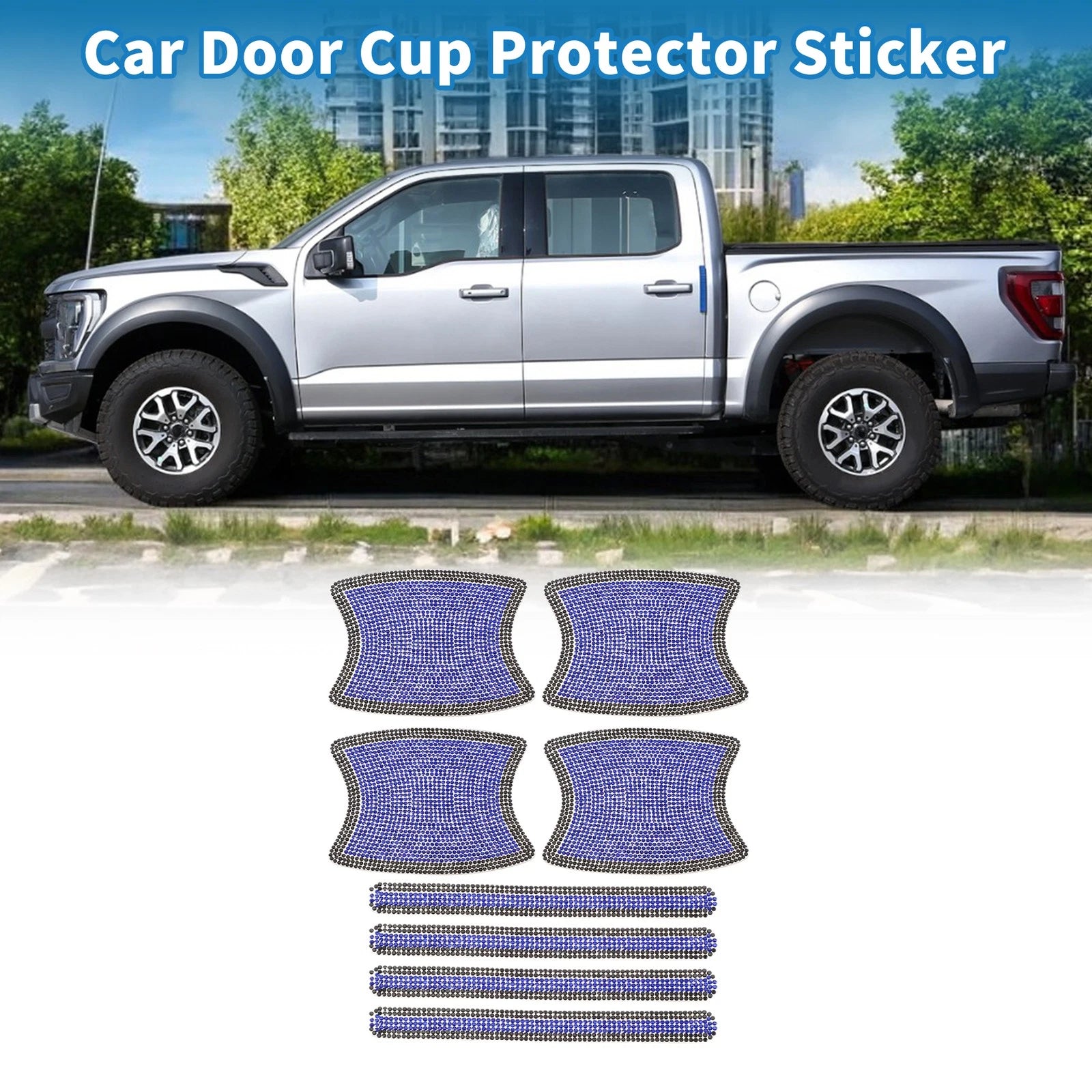 Door Handle Scratch Protector for - Blue, Black