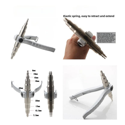 Manual Pipe Expansion Tool for 6 22mm Copper Aluminum Tubes (HVAC Use)