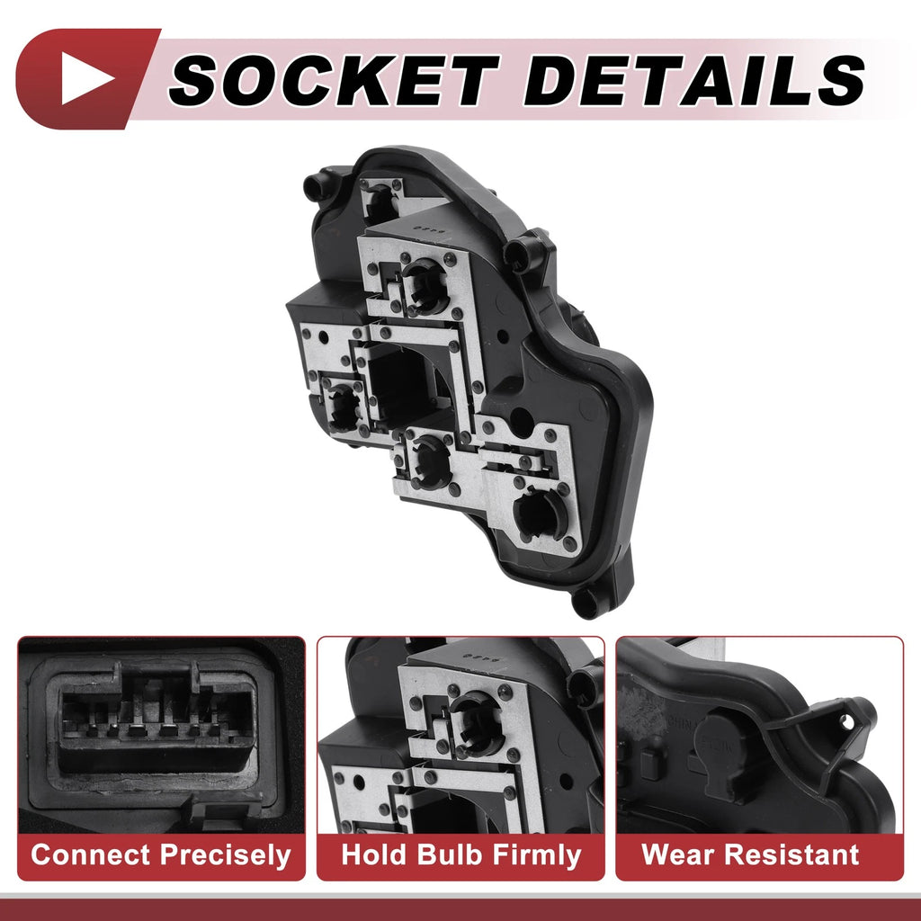1 Pc Left Tail Light Socket for Citroen Celysee (2013–2016) Lamp Bulb Connector