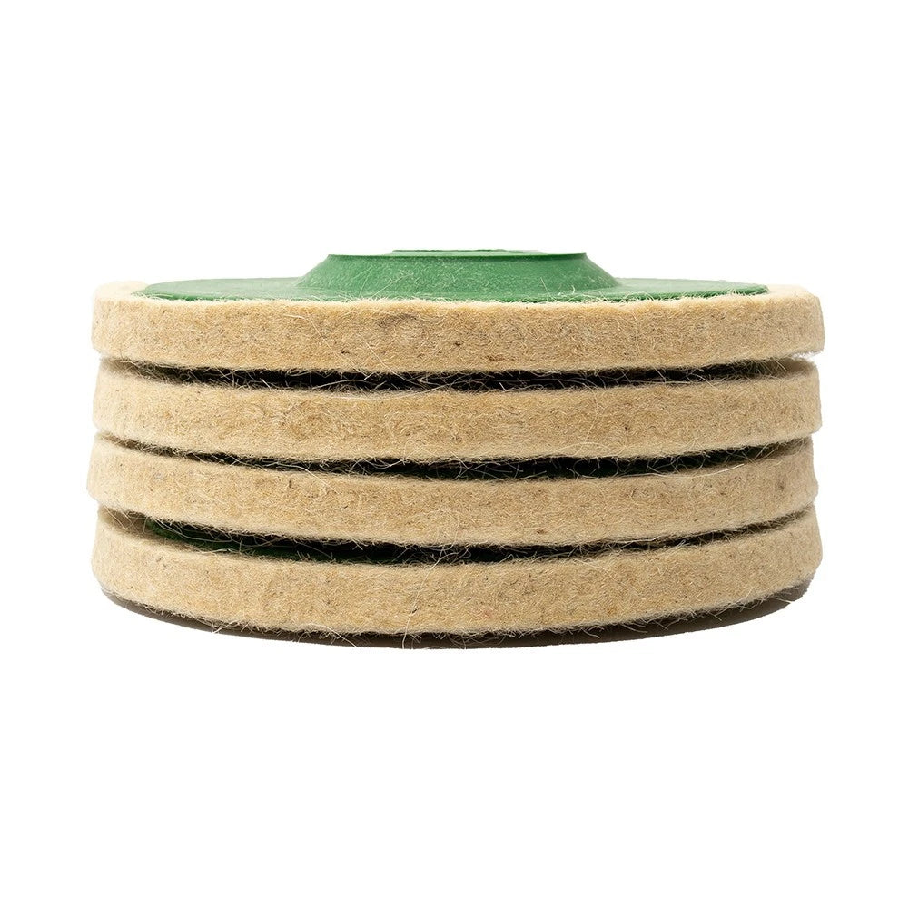 Set of 4 Wool Buffing Grinder Wheel Felt Polishing Discs 5 Inch