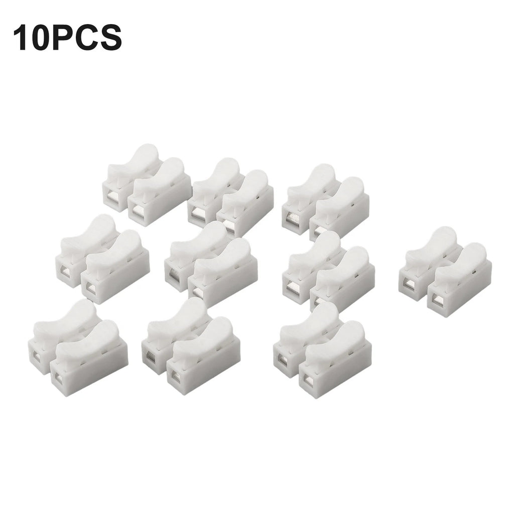 10X CH2 Spring Quick Wire Connector Cable Clamp Terminal