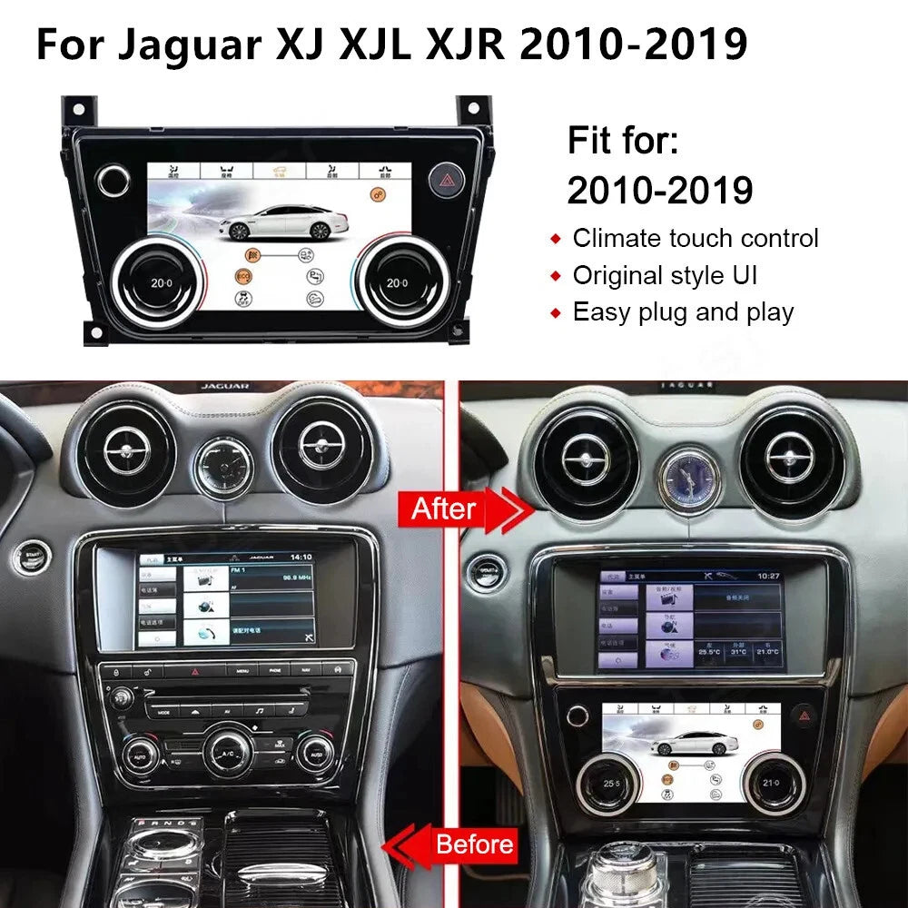 7" Android LCD Touch Screen AC Climate Control Panel For Jaguar XJ XJL 2010-2019