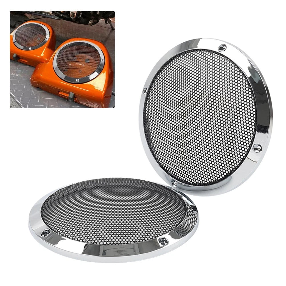 6.5" Lower Vented Fairing Speaker Covers for Harley Electra Glide
