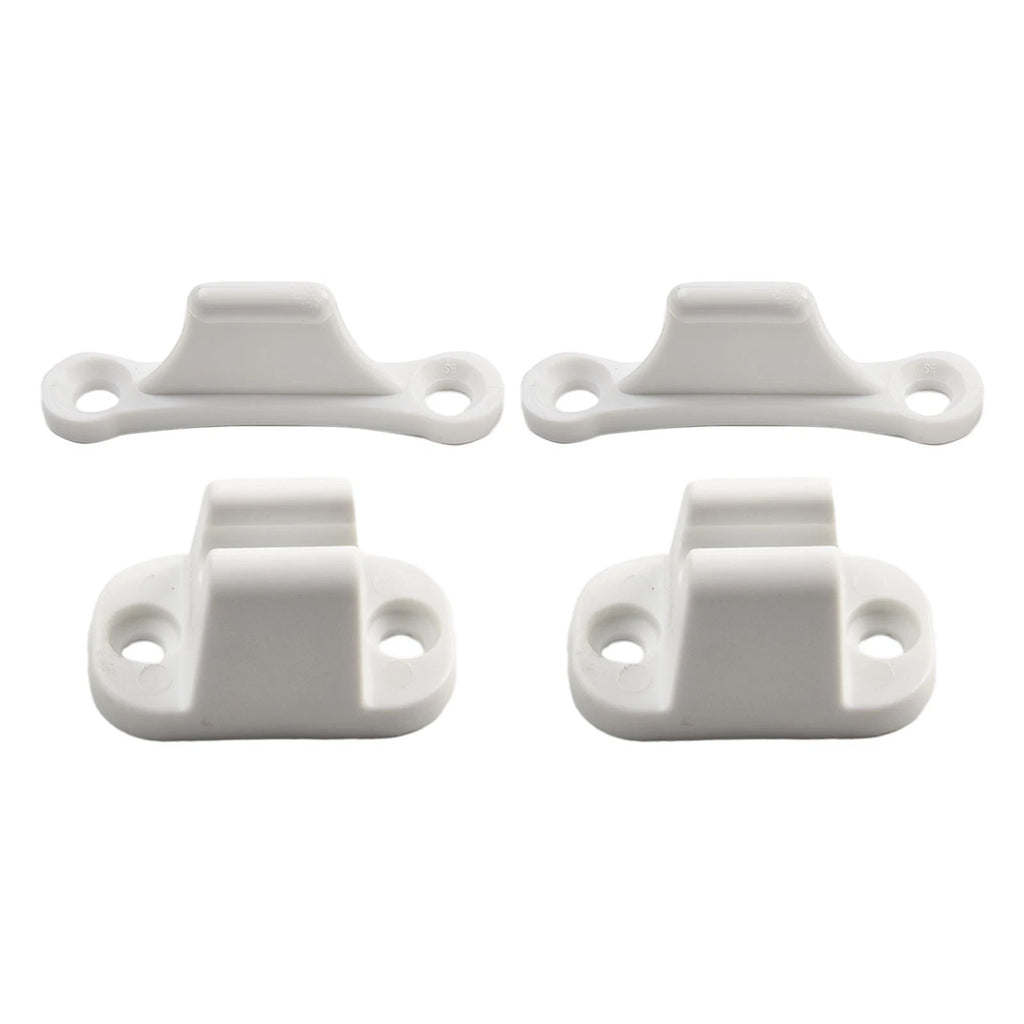 2X Door Retainer Catch for - Nylon, White