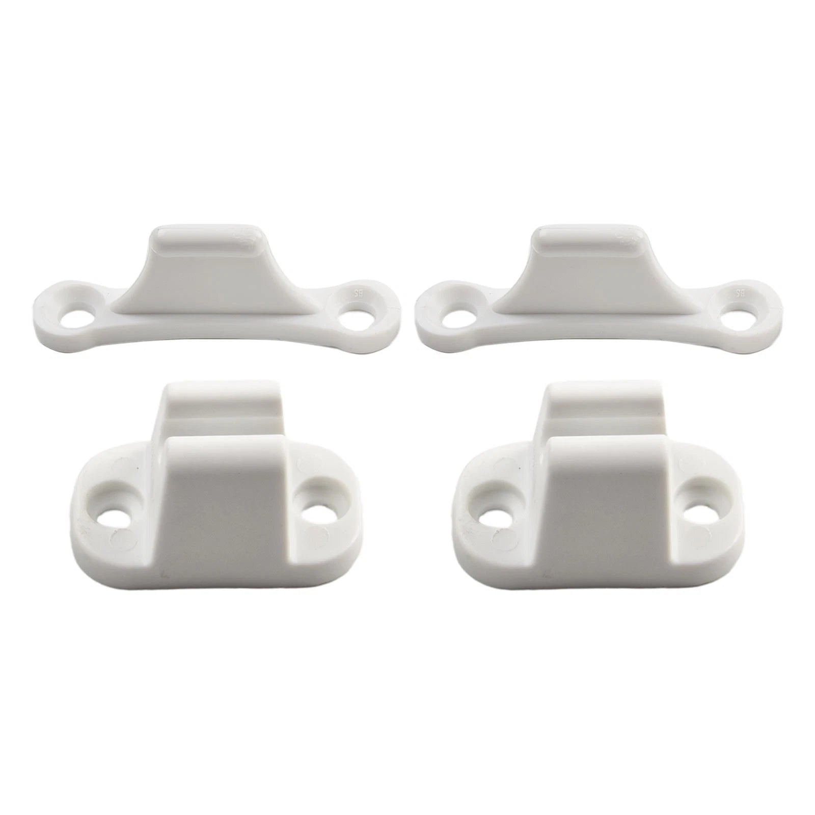 2X Door Retainer Catch for - Nylon, White