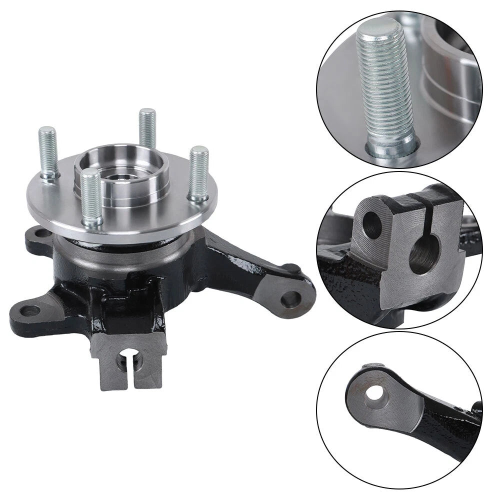 Front Steering Knuckle & Wheel Bearing Hub Assembly for Nissan Versa Note (2014–2019)