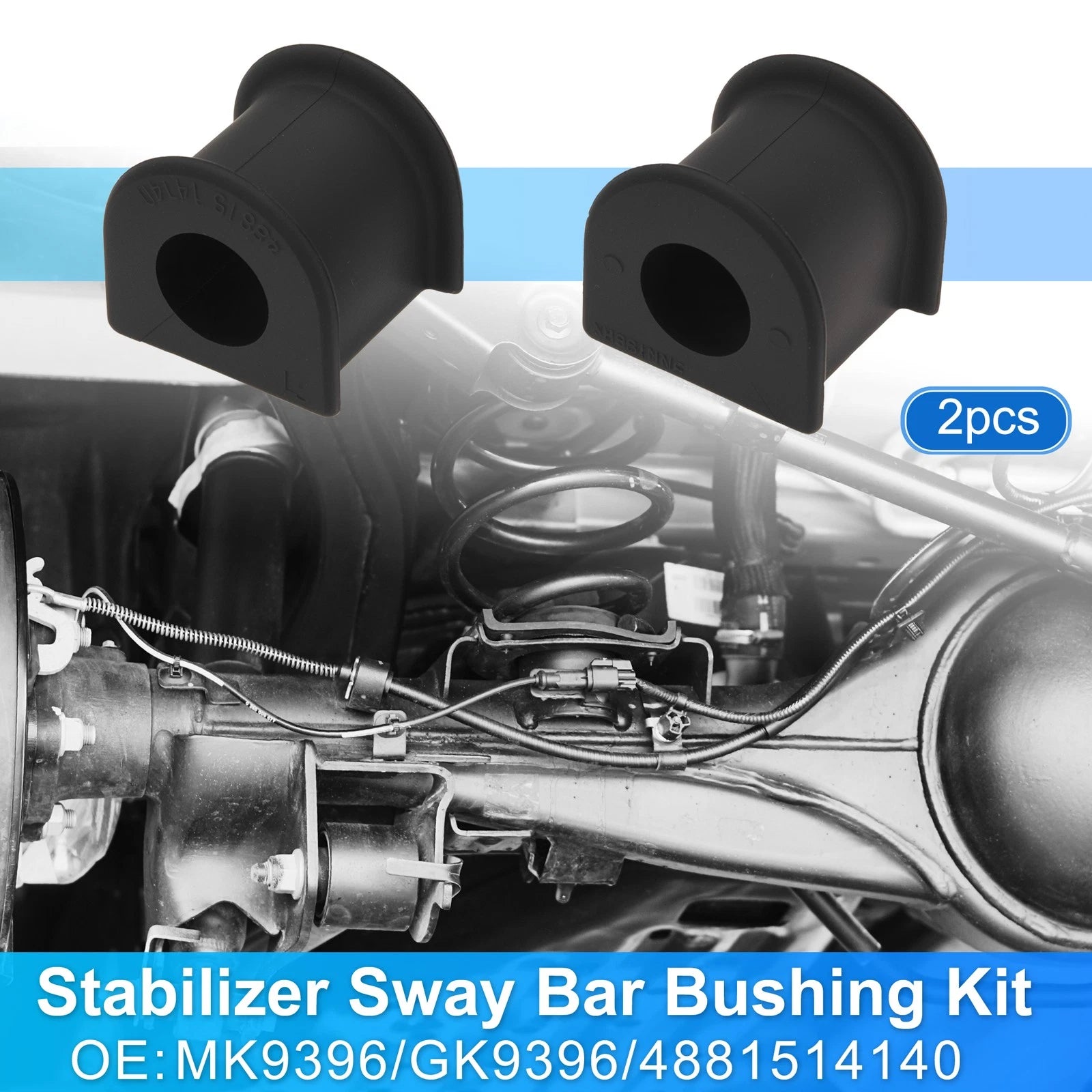 2X Front Side Stabilizer Sway Bar Bushing Kit for Toyota Corolla (1984–1987)