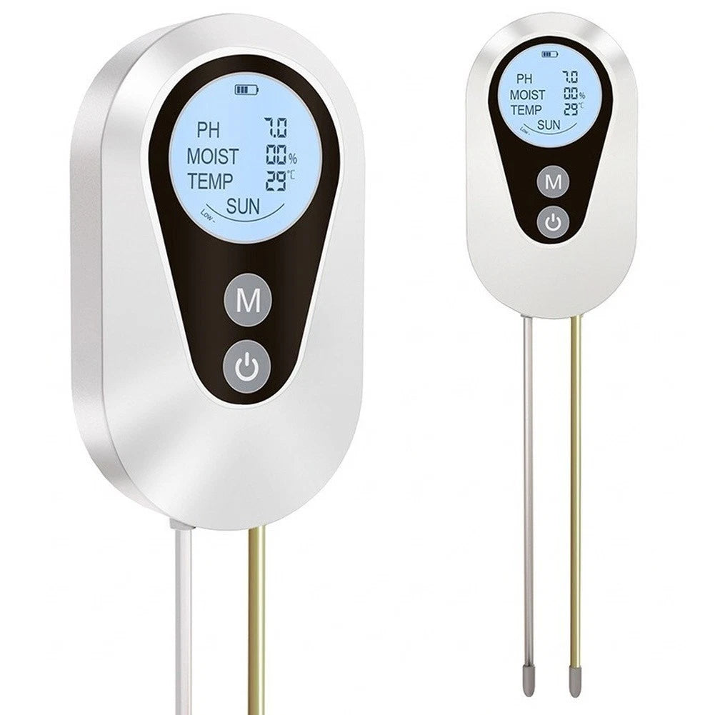 4-in-1 Soil Tester with LCD Readout for Garden Use