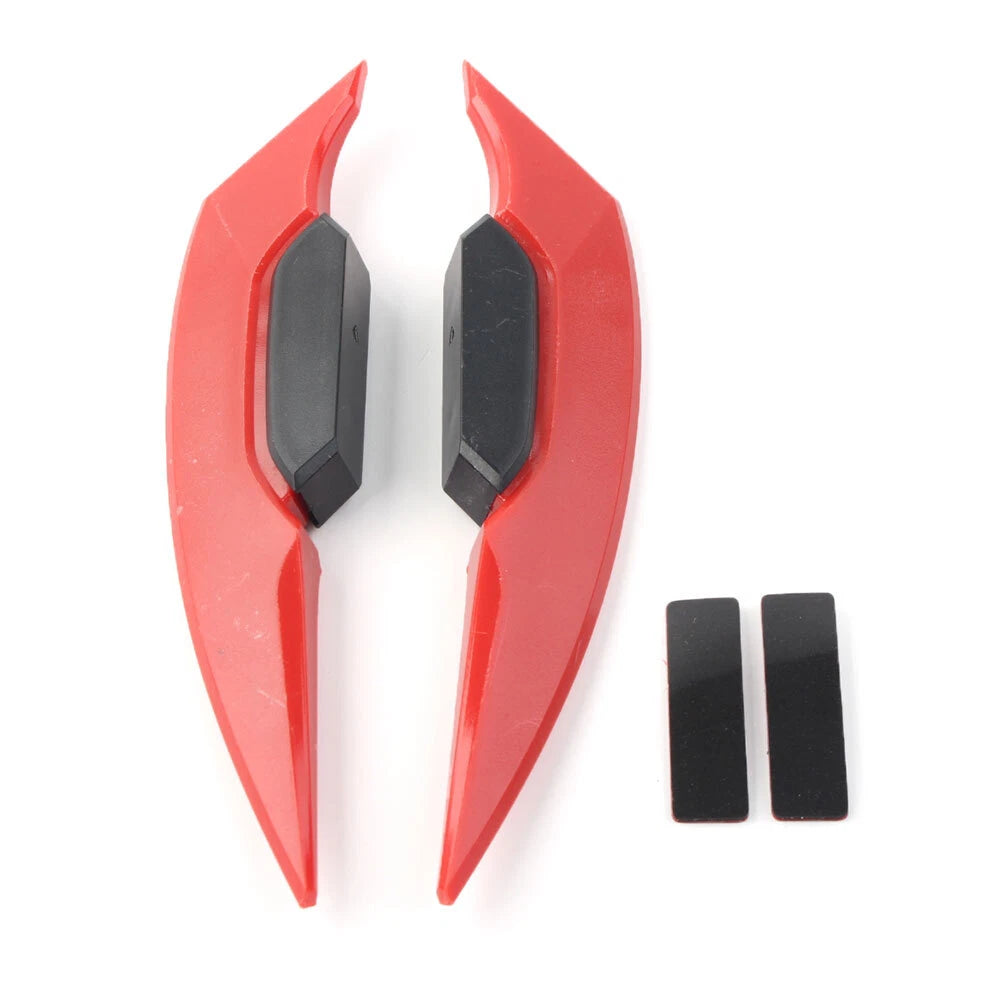 2 Pcs Motorcycle Fairing Winglets Side Spoiler Deflector Air Wing Kit Universal