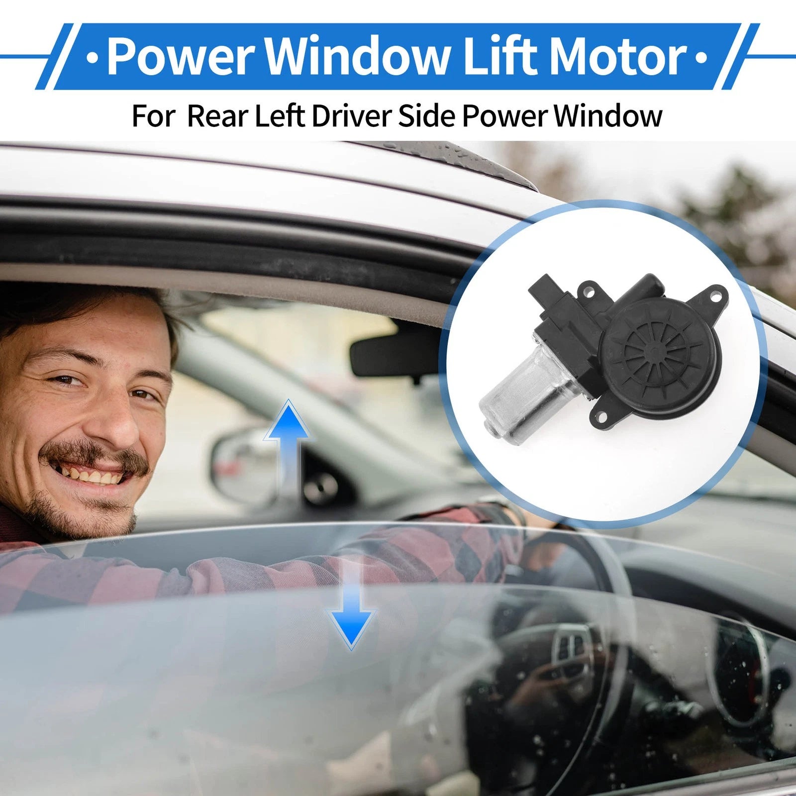 Power Window Regulator Lift Motor for Mazda 2 Hatchback (2011–2014)