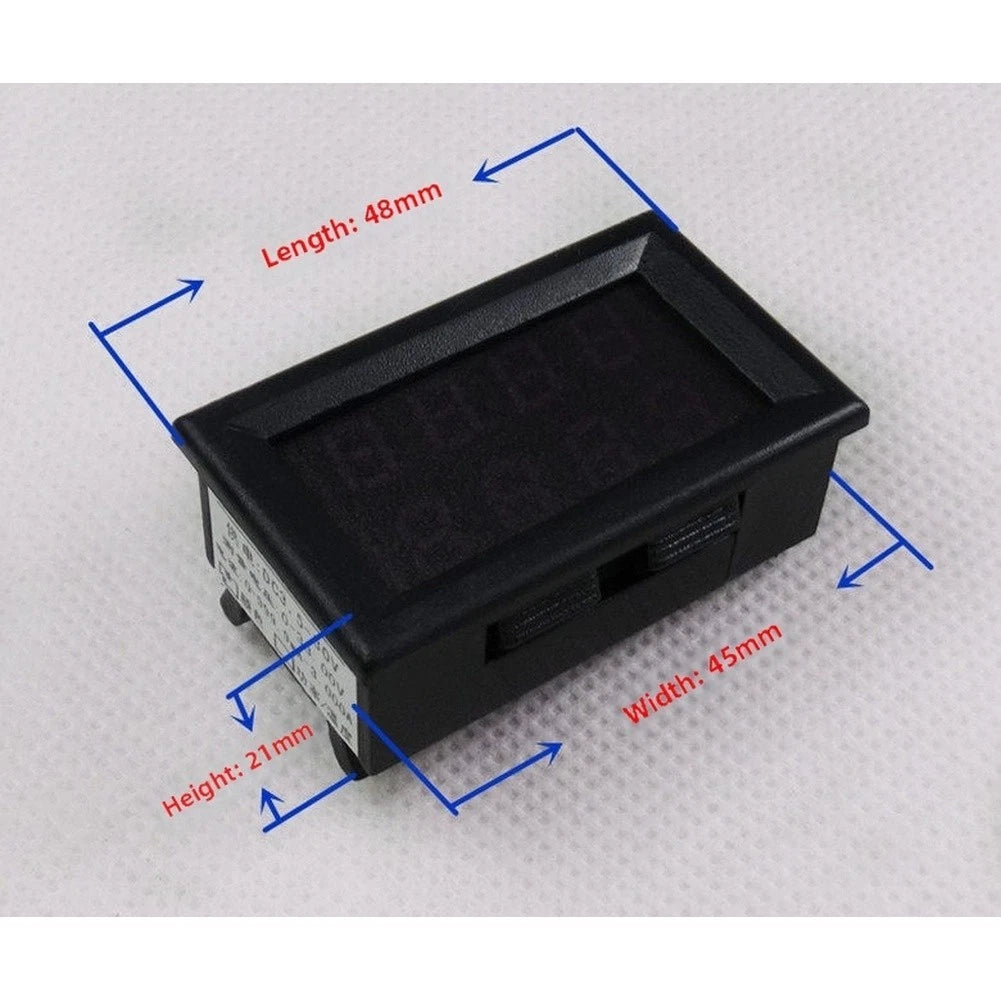 DC 0-200V 4 Digit LED Dual Function Meter for Voltage Current Monitoring