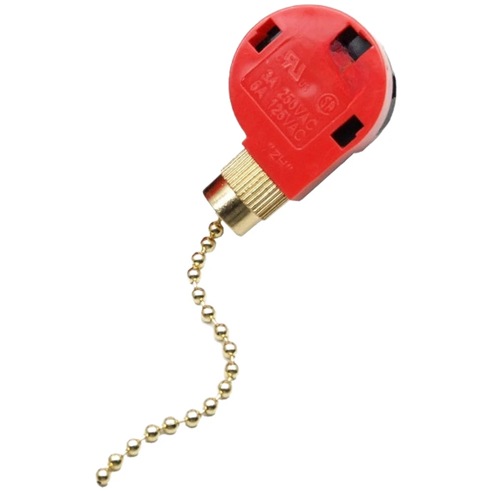 Ceiling Fan Control Pull Chain Switch UL Approved 3A 250VAC Bronze