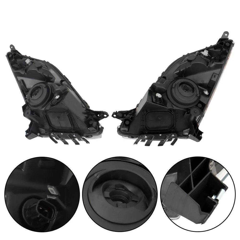 Pair Halogen Headlight Assembly for Toyota Prius (2006–2009)