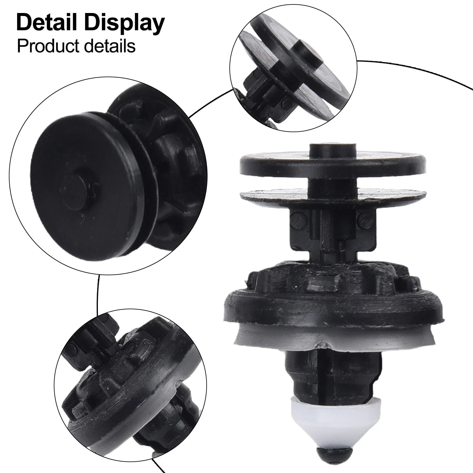 Rubber Sealed Door Trim Panel Fastener Clips for Ford Focus (2000–2018)