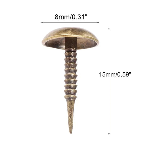 100Pcs Upholstery Nails for Furniture (Vintage Decorative)