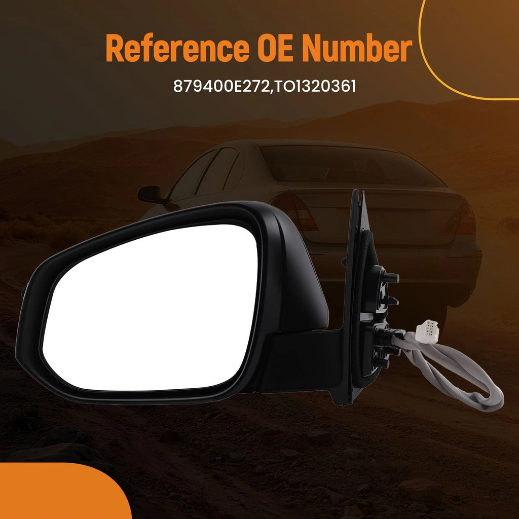 Driver Side Mirror for Toyota Highlander (2017–2019) 879450E040A0