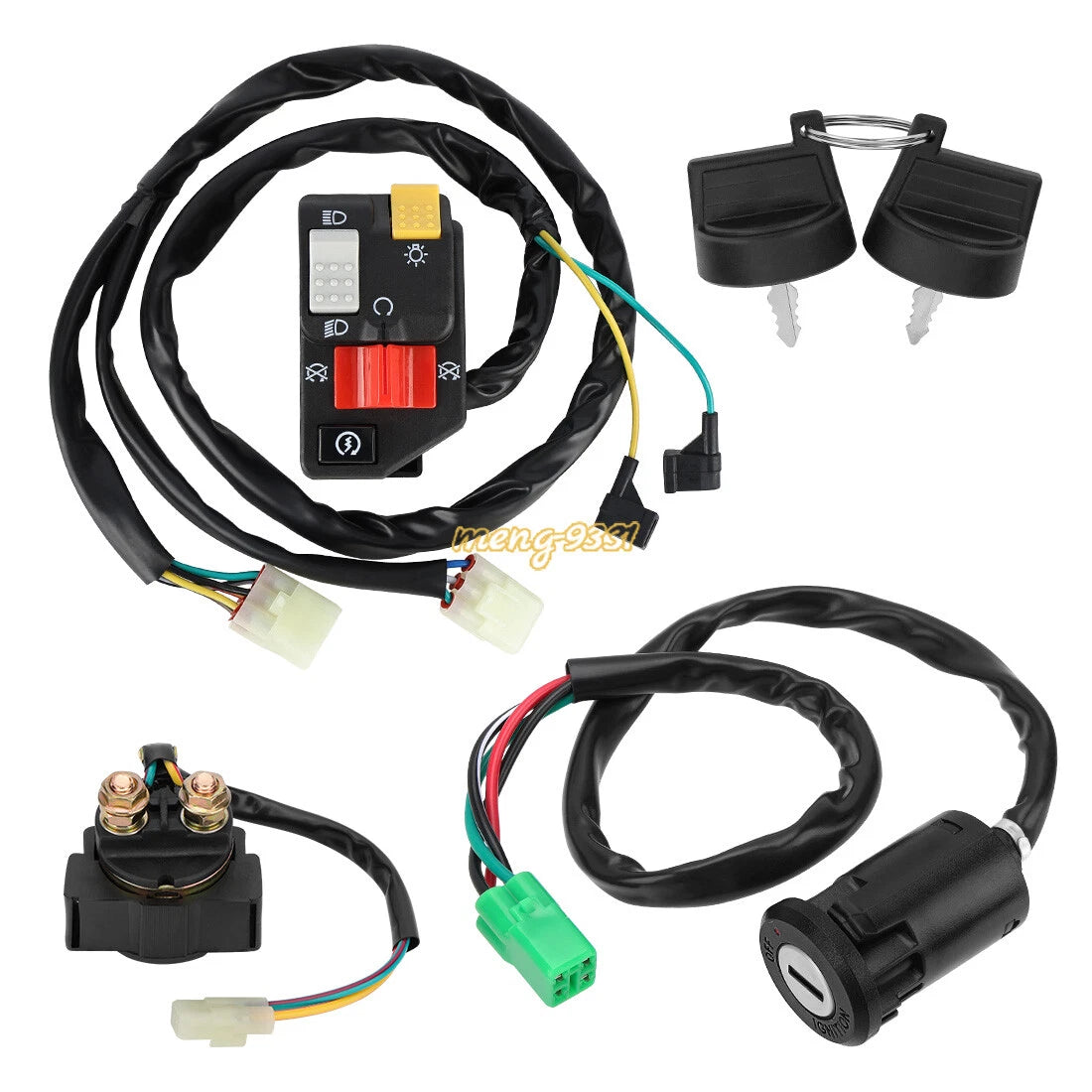 Handlebar Key Starter Relay Switch Kit for Honda TRX450ER (2006–2014)