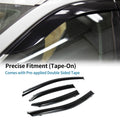 Window Deflectors Side Vent Visors Black 1 Set for Toyota Camry (2018–2019)