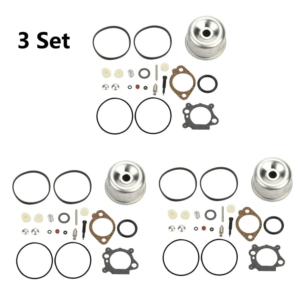 Set of 3 Carburetor Repair Kits for B&S 498260 492495 796611 493640