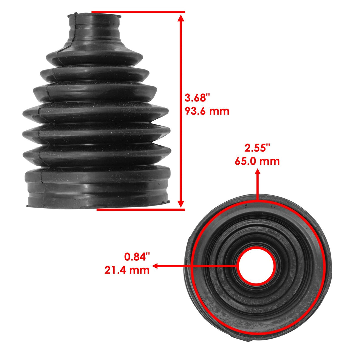 Front Outer CV Axle Boot Replacement for Honda Pioneer 700-4 SXS (2017–2022)